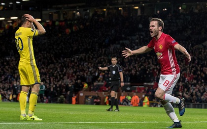 Mata nổ súng đưa Man Utd vào tứ kết Europa League