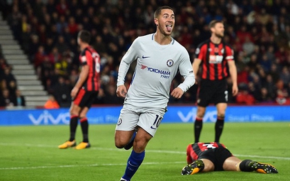 Hazard ghi bàn duy nhất, Chelsea đòi lại vị trí thứ 4 từ tay Arsenal