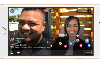 Dù cách nhau nửa vòng trái đất, bạn vẫn có thể "Live" chung với bạn bè nhờ tính năng mới của Facebook