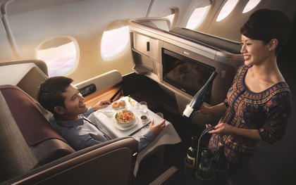 Chùm ảnh: Tận hưởng dịch vụ như khách sạn năm sao trên chuyến bay của hãng hàng không Singapore Airlines