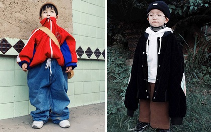 Cậu nhóc 4 tuổi chuyên lấy quần áo của bố diện thành đồ phong cách retro siêu độc đáo