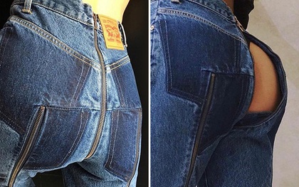 Những lợi ích không tưởng khi mặc quần jeans có phéc-mơ-tuya ở mông