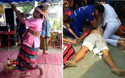 Thầy đồng tự đâm kiếm vào ngực để biểu diễn, ai ngờ tử vong vì bị xuyên thật vào tim