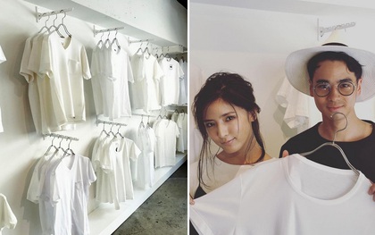 Cửa hàng chỉ bán áo phông trắng, còn "chảnh" tới mức chỉ mở cửa duy nhất thứ 7 nhưng luôn nườm nượp khách đến mua