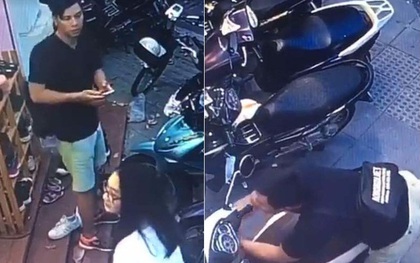 Hà Nội: Nam thanh niên bẻ khóa trộm xe SH trên phố Bà Triệu, 3 cô gái đứng ngay cạnh không hề hay biết