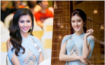 Thí sinh Hoa hậu Hoàn vũ "đụng độ" trang phục với Huyền My, ai xinh đẹp hơn?