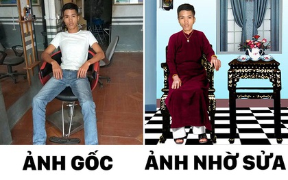 Chàng trai nhờ photoshop ảnh sao cho sang một tý nhưng đống ảnh anh nhận lại thì "bựa" chịu không nổi