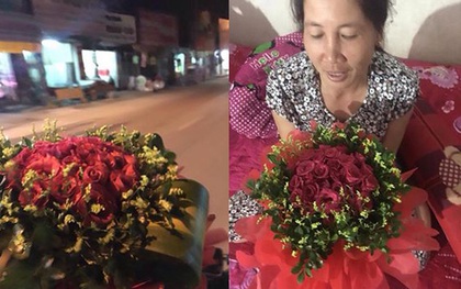 Chàng trai vượt 120km trong đêm để về tặng hoa cho mẹ nhân ngày 20/10