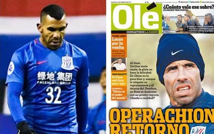 Chán Trung Quốc, Tevez muốn bỏ việc lương cao nhất thế giới