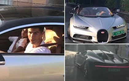 Ronaldo chở con trai trên siêu xe mới sắm có giá 67 tỷ đồng