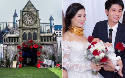 Siêu đám cưới tại bãi đất rộng 5.000m2 ở Hà Nội: 3.000 khách dự tiệc, ca sĩ Quang Lê - Lệ Quyên hát góp vui