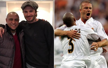 Giữa scandal "làm từ thiện giả tạo", Beckham tươi cười bên người anh em Roberto Carlos