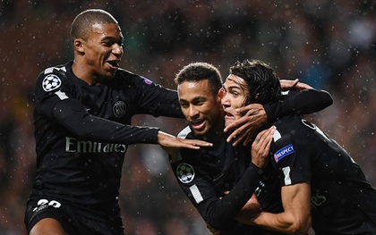 Tam tấu Cavani-Mbappe-Neymar rực sáng, PSG thắng "5 sao" ở Champions League