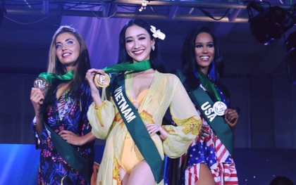Tin vui từ Miss Earth 2017: Hà Thu xuất sắc mang về Huy chương vàng phần thi Trang phục dạo biển!