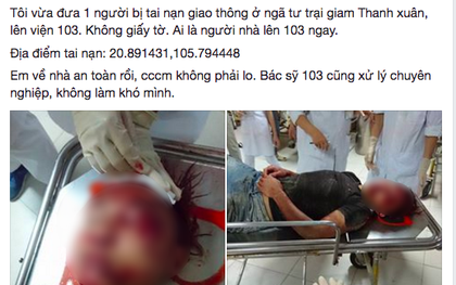 Đăng ảnh cứu người gặp nạn lên facebook, nhận toàn lời khuyên "về ngay đi không ăn đòn oan"