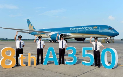 Cận cảnh siêu máy bay A350-900 thứ 8 của hãng hàng không Vietnam Airlines