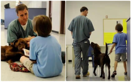 Cuộc đời cậu bé tự kỷ này đã thay đổi hoàn toàn sau khi gặp chú chó của kẻ sát nhân trong trại giam