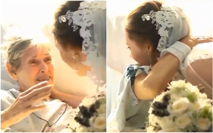 Vì muốn bà chứng kiến giây phút trọng đại nhất cuộc đời, cô gái mang cả đám cưới đến phòng bệnh
