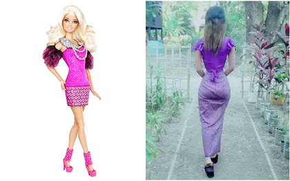 Gặp cô "búp bê Barbie" Myanmar này thì Ngọc Trinh cũng phải khóc thét vì vòng eo 56 của mình
