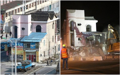 "Ngôi nhà cứng đầu" nhất Trung Quốc trở thành đống gạch vụn ngổn ngang sau 14 năm cố chấp nằm chễm chệ giữa đường