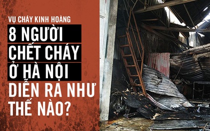 Infographic: Vụ cháy kinh hoàng 8 người chết ở Hà Nội diễn ra như thế nào?