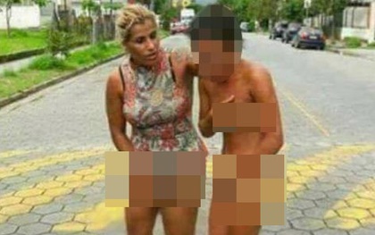 Brazil: Bắt quả tang chồng cặp bồ, vợ túm tóc kéo tình địch khỏa thân diễu phố