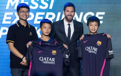 Messi đóng vest trang trọng, đến Trung Quốc mở công viên trò chơi