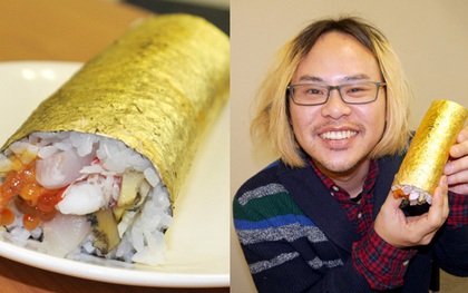 Có gì trong miếng sushi cuốn vàng trị giá 2,2 triệu đồng?