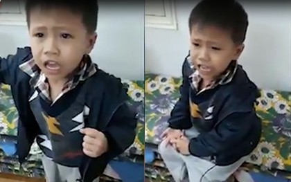 Clip lời nhận lỗi dễ thương của bé trai: "Con xin lỗi... để về ba dạy cho con trưởng thành hơn"
