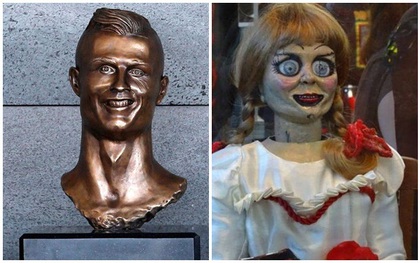 Ronaldo rất thích bức tượng xấu xí tạo cơn lốc chế ảnh trên mạng