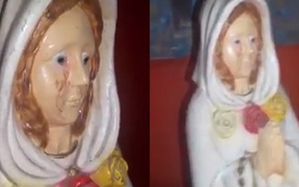 Hàng trăm người kéo tới một thị trấn tại Argentina để chứng kiến tượng Đức mẹ Đồng trinh khóc ra máu