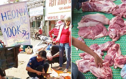 Thực hư chuyện thịt heo 100.000/3kg bán tràn lan khắp lề đường Sài Gòn