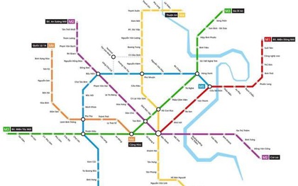 Hình ảnh bản đồ 8 tuyến Metro kết nối toàn thành phố: Người Sài Gòn "ngóng" tới lúc được đi lại tiện lợi, văn minh!