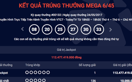 Vé số Vietlott trúng giải kỷ lục 112 tỷ đồng cao nhất từ trước đến nay được phát hành tại Hà Nội