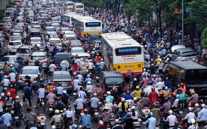Hà Nội dự kiến cấm xe máy trong nội thành từ 2030