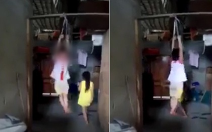 Đã tìm ra kẻ cột hai tay cháu bé, treo lên xà nhà gây phẫn nộ