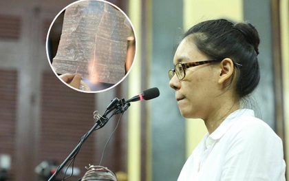 Thùy Dung khai chuyển thư nilon qua lỗ thông gió của trại giam ra ngoài cho người yêu