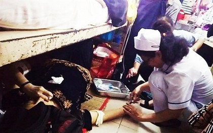 Sự thật vụ nữ điều dưỡng bệnh viện Ung Bướu tiêm thuốc cho bệnh nhân dưới sàn nhà