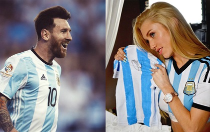 Nữ ca sĩ cổ vũ Messi giành vé World Cup