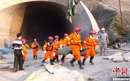 Trung Quốc: Nổ đường hầm tàu hỏa, 12 công nhân tử vong