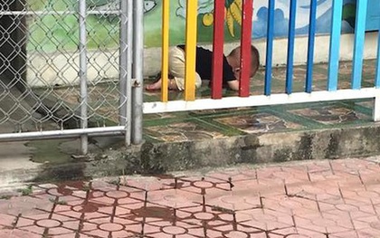 Sự thật đoạn video cháu bé ở cơ sở mầm non tư thục quỳ trên thềm khóc gắt