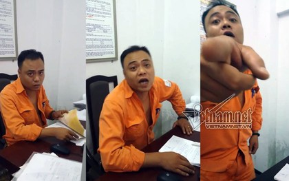 Đình chỉ nhân viên điện lực phanh áo, dọa đánh khách hàng