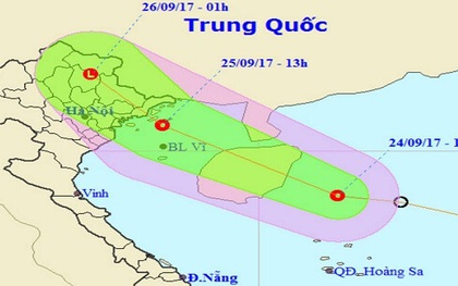 Áp thấp nhiệt đới đổ bộ vào đất liền các tỉnh Quảng Ninh – Hải Phòng