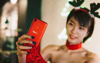 Mở hộp và trên tay phiên bản OPPO F5 RAM 6GB màu đỏ rực chào Giáng Sinh