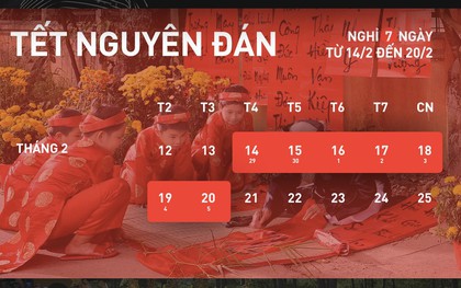 Chi tiết lịch nghỉ các ngày lễ Tết trong năm 2018