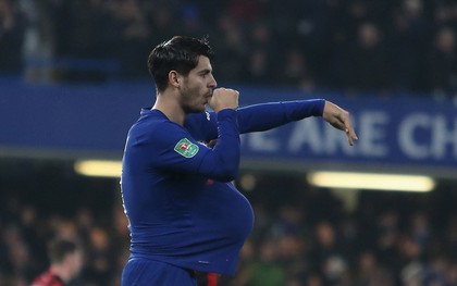 Morata lập công đưa Chelsea vào bán kết Cúp Liên đoàn Anh