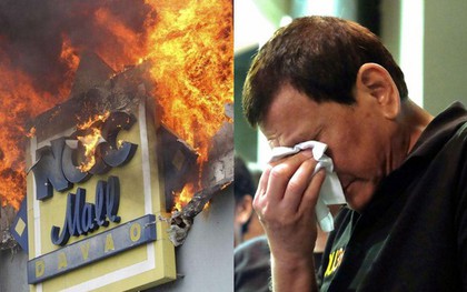 Tổng thống Philippines không kìm được nước mắt khi nghe tin 37 người thiệt mạng trong vụ hỏa hoạn