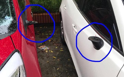 Những chiếc xe bỗng dưng "tròn vo như củ khoai" vì bị vặt mất gương trên phố