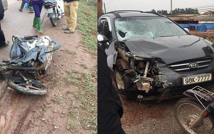 Đâm vào xe con đi ngược chiều, chiến sĩ bộ đội tử vong thương tâm