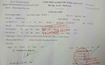 Người đàn ông 55 tuổi được chẩn đoán... sảy thai